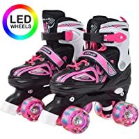 Apollo Super Quad X Pro- Patines LED para niños y Adolescentes- Ideales para Principiantes- cómodos Patines para niños y…